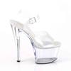 Pleaser - SKY308NRBH Sandale à bride à la cheville, Pole dance chaussures - Chaussures de pole dance - Transparent Product image